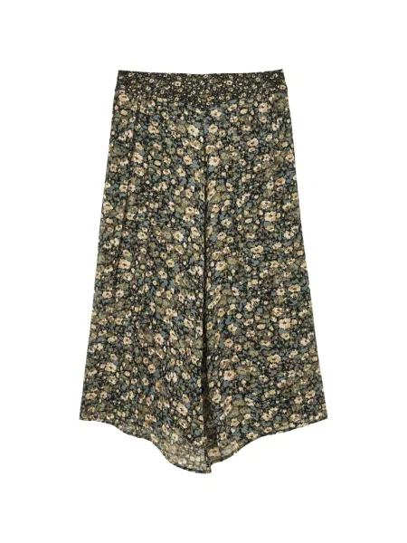 Fustă midi Ba&sh cu model floral cu imagine verde