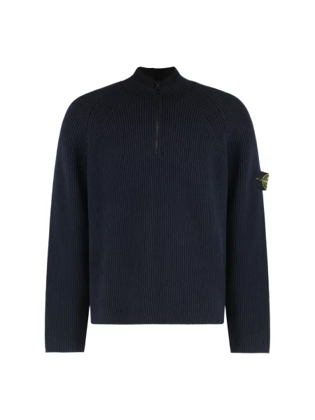 Sweter Stone Island z kamieniami niebieski