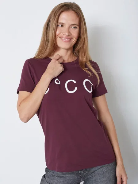 Co'couture Tricou roșu vin alb