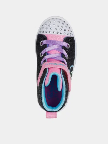 Дитячі Кеди високі Skechers HEART STEPS рожевий/сірий штучна шкіра сірі