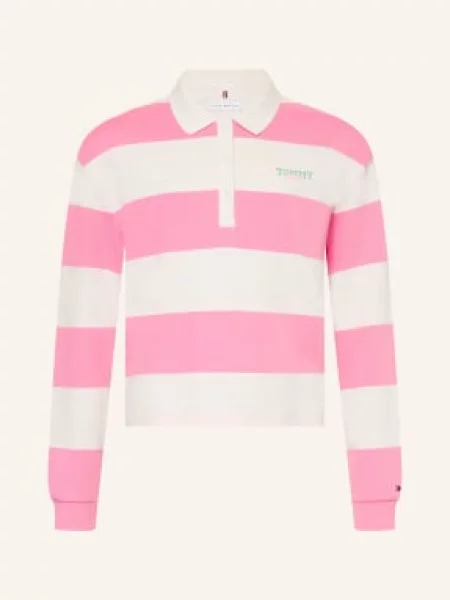 Tommy Hilfiger Rugbyové Tričko bílá růžová