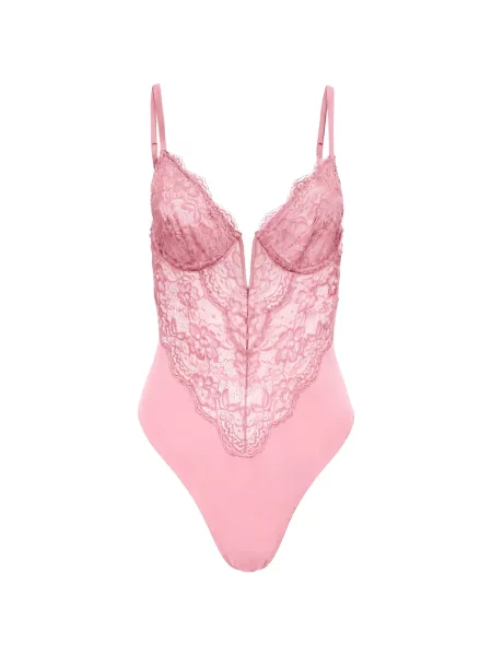 Body Fleur Du Mal din dantelă roz