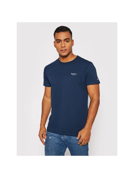 Kratak majica Pepe Jeans plava
