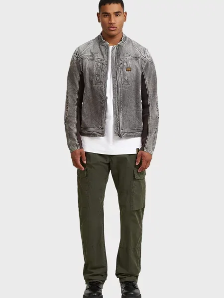 Джинсова куртка G-star Raw сіра