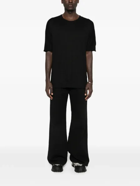 Tricou 69 By Isaac Sellam cu decolteu rotund negru