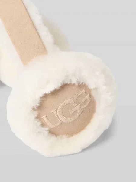 Czapka Ugg zamszowa beżowa
