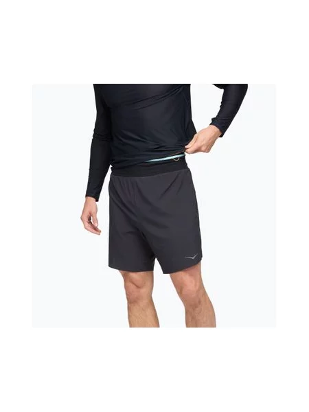 Шорти для бігу HOKA Skyglide black чорні