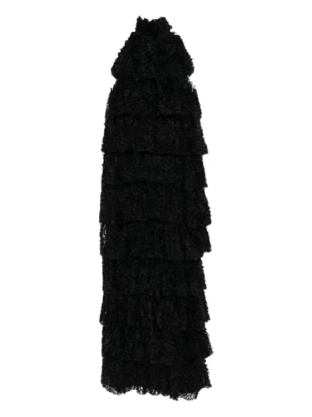Rochie Karl Lagerfeld cu volane de costum negru