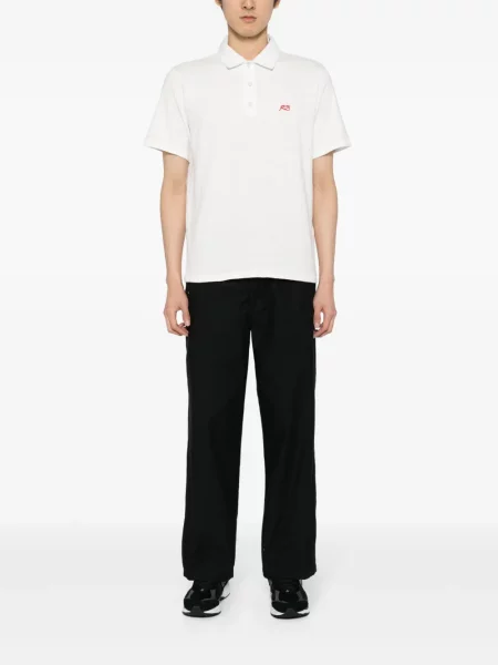 Siuvinėta polo marškinėliai Rag & Bone balta