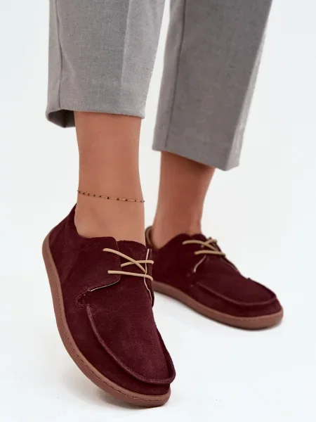 Pantofi Zazoo din piele maro