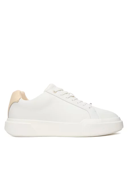Laisvalaikio batai Calvin Klein Chunky Cupsole Laceup Clean Lth balta