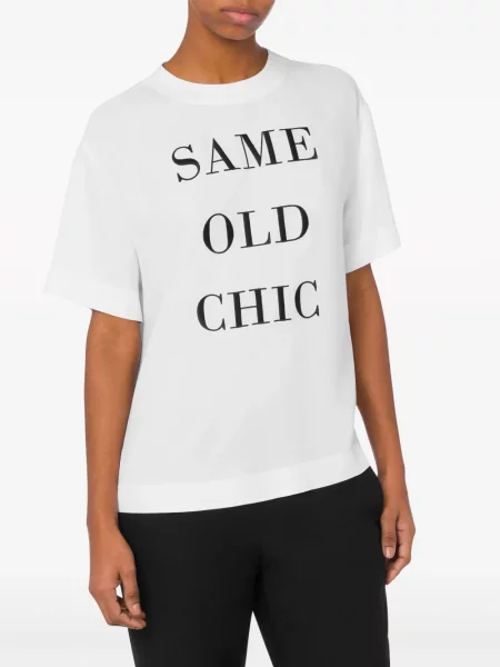 Raštuotas marškinėliai Moschino balta