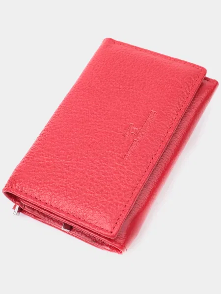 Кожаный кошелек St Leather Accessories красный
