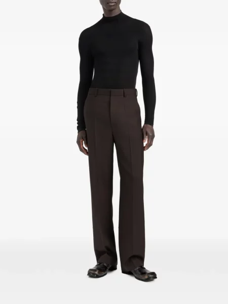 Pantaloni Maison Margiela de lână maro