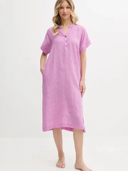 Нощница Dkny дамска лилаво виолетово