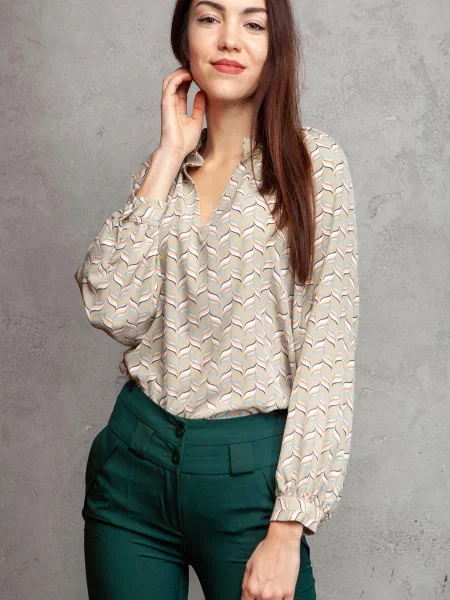 Блуза LadyLike оливковий