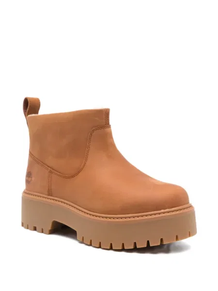 Botine Timberland din piele cu platformă maro