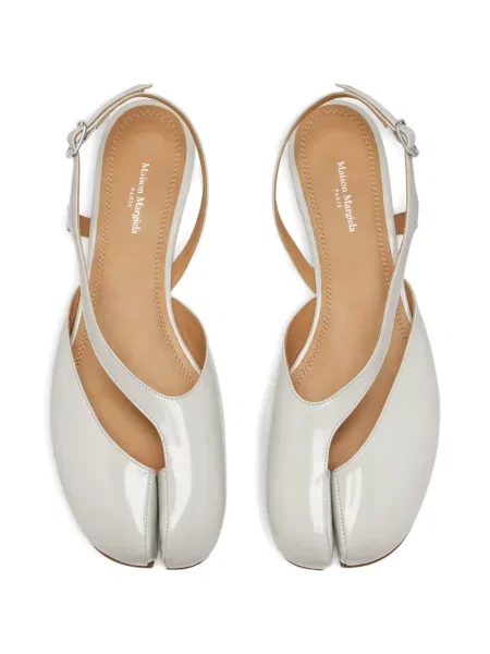 Sandale Maison Margiela slingback alb