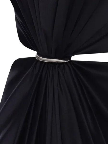 Rochie Max Mara din satin de costum negru