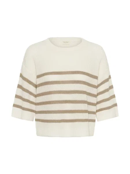 Dzianinowy sweter Part Two biały