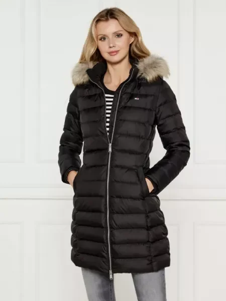 Tommy Jeans De puf geacă negru