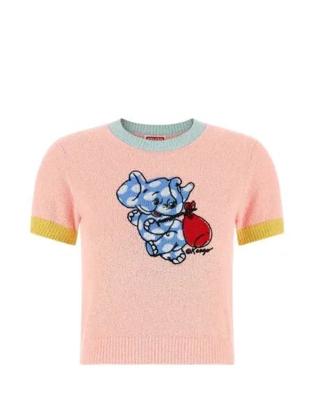 Tricou Kenzo tricotate roz