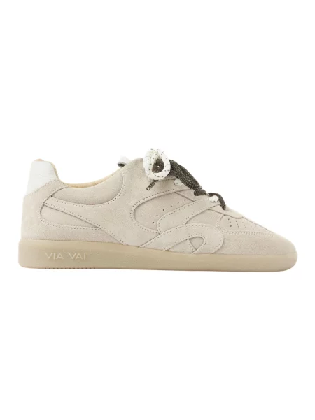 Sneakersy Via Vai skórzane beżowe