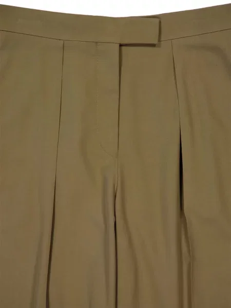 Pantaloni Ferragamo plisate maro