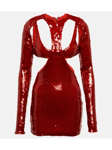 Sukienka Laquan Smith czerwona