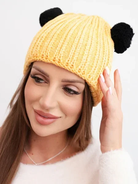 Căciulă Kesi cu pompoane negru