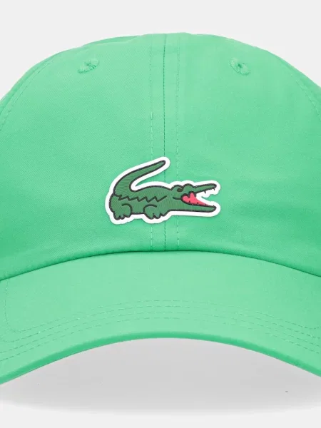 Кепка Lacoste с аппликацией зеленая