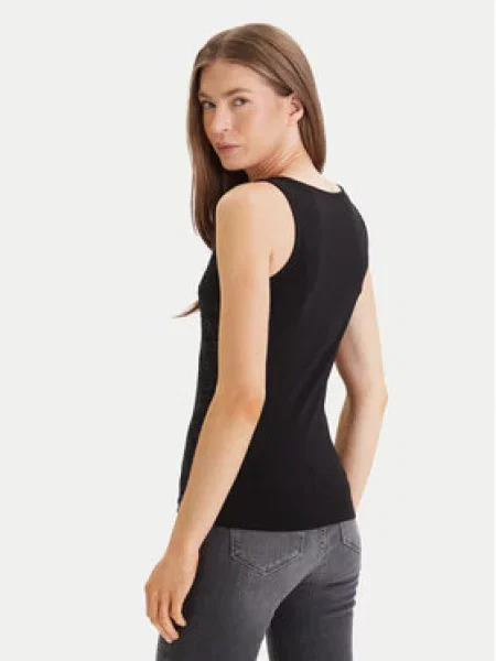 Guess Top Regular Fit črna