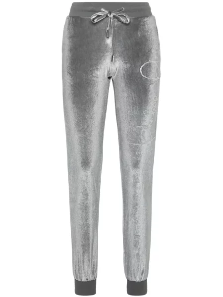 Pantaloni Philipp Plein de cristal gri