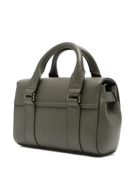 Geanta de piele Mulberry din piele verde