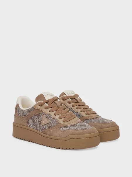 Замшеві кеди Guess бежеві