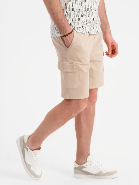 Pantaloni scurți cargo Ombre bej