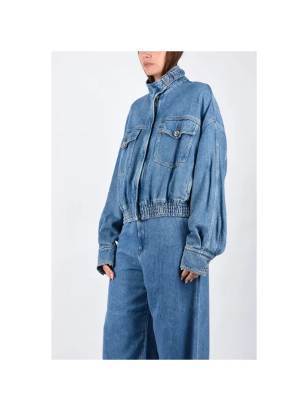 Kurtka jeansowa Sportmax niebieska