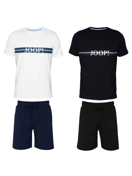 JOOP! Rövid pizsama tengerészkék / világoskék / fekete fehér