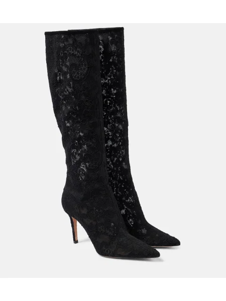Ботуши Gianvito Rossi с дантела черно