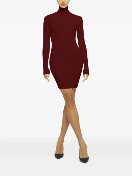 Rochie mini Wolford din lână merinos roșu