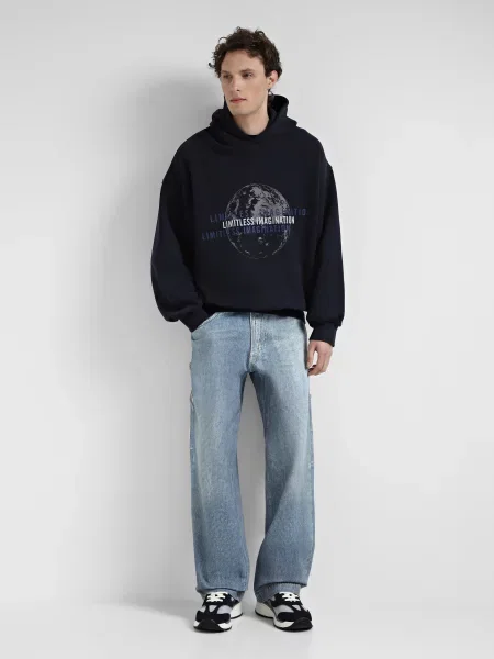 Худи Emporio Armani синее