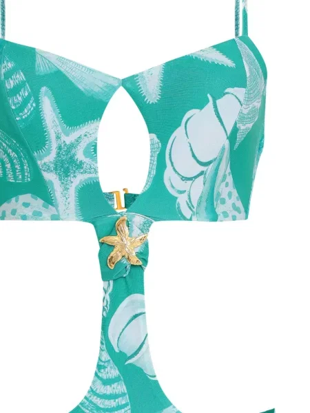 Costum de baie Amir Slama cu imagine verde