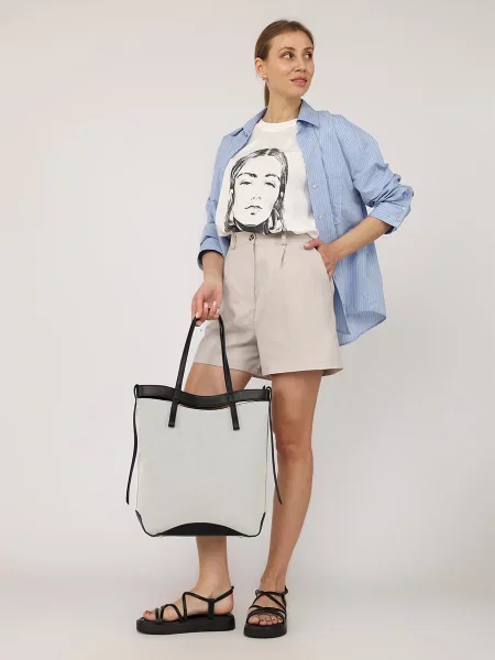 Лляні Шорти YUKI сірий