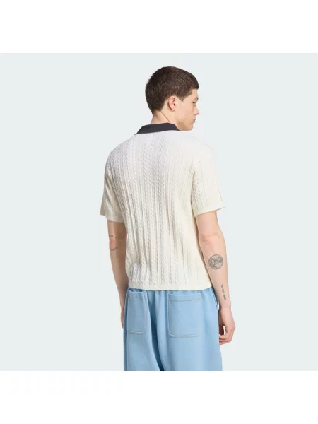 KOSZULKA CABLE KNIT FOOTBALL biała