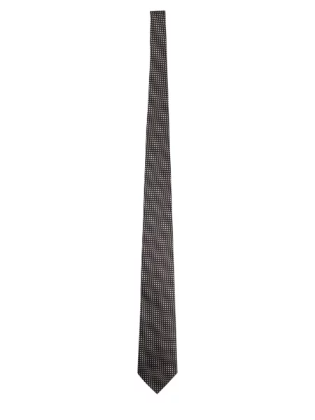 Kravata Zegna s printom crna