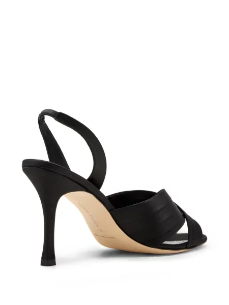 Dirželis sandalai Manolo Blahnik slingback juoda