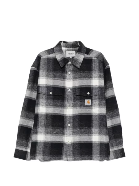 Cămașă Carhartt Wip cu autograf albastru