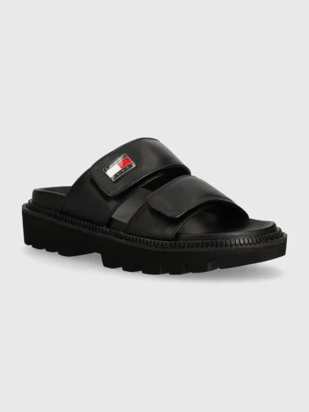 Чехли Tommy Jeans TJW PUFFED SANDAL черно