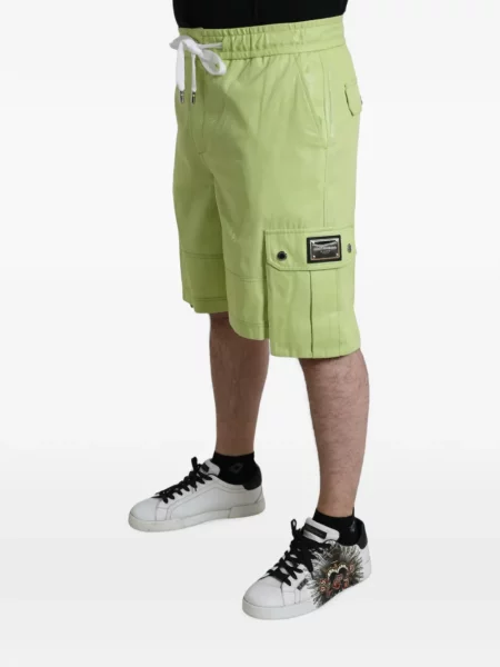 Pantaloni scurți cargo Dolce & Gabbana cu cordon verde