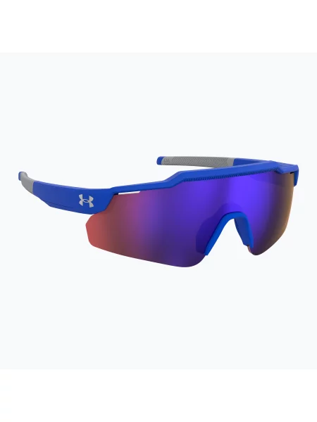 Okulary przeciwsłoneczne dziecięce Under Armour Levelup Jr S3 matte blue grey/infrared niebieskie